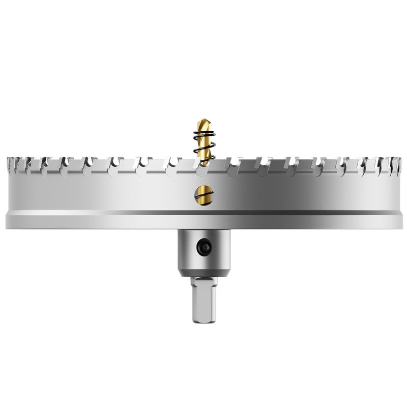 GSTK Heavy Duty Carbide Hole Saw 200mm|7-7/8", Metal Steel Drill Bit, TCT Cutter - Upgraded Alloy Hardness and Life, Ideal for Stainless Steel, Mild Steel, Iron, Copper, etc - Image 1